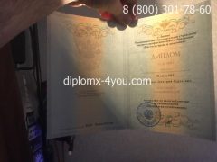 Диплом о высшем образовании 2012-2013 годов с заполнением-2